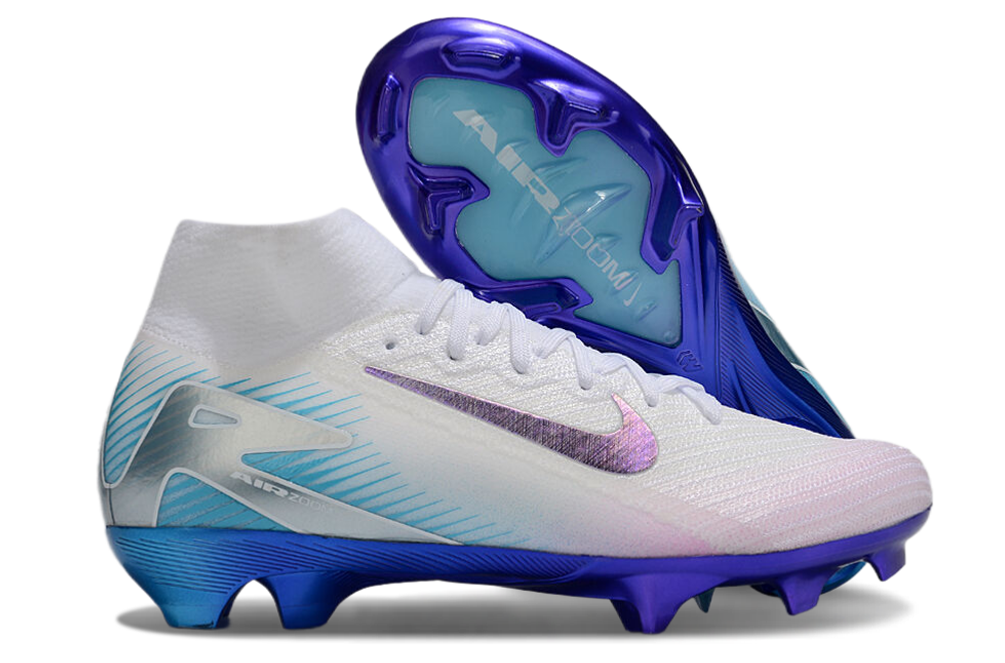 Mercurial AirZoom Calcio White taglio alto