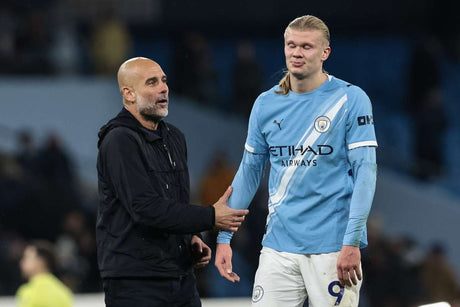 VIDEO: Guardiola and Haaland involved in tense on-field debrief after Man City’s Leeds win
