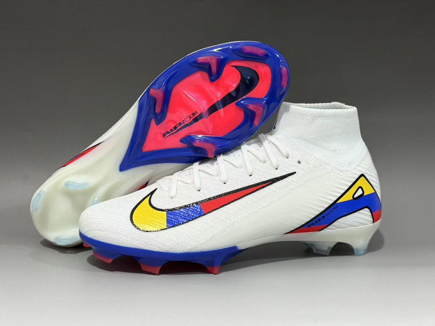 Mercurial SuperFly Custom Colombia White Taglio Alto